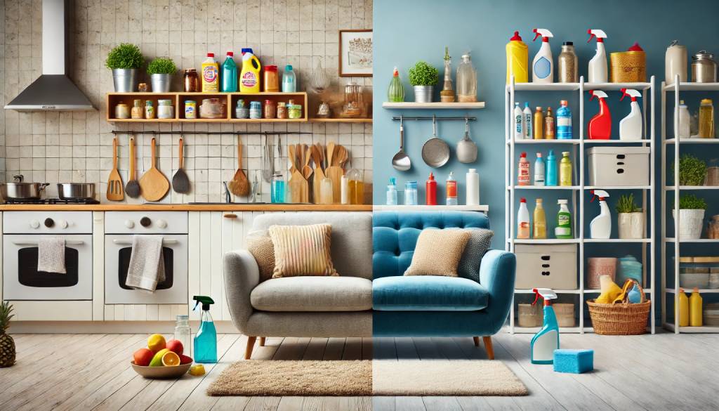 مقایسه روش خانگی و صنعتی برای تمیز کردن مبل
