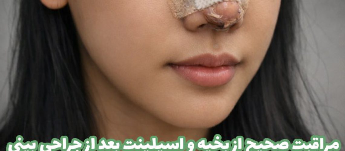 مراقبت صحیح از بخیه و اسپلینت بعد از جراحی بینی